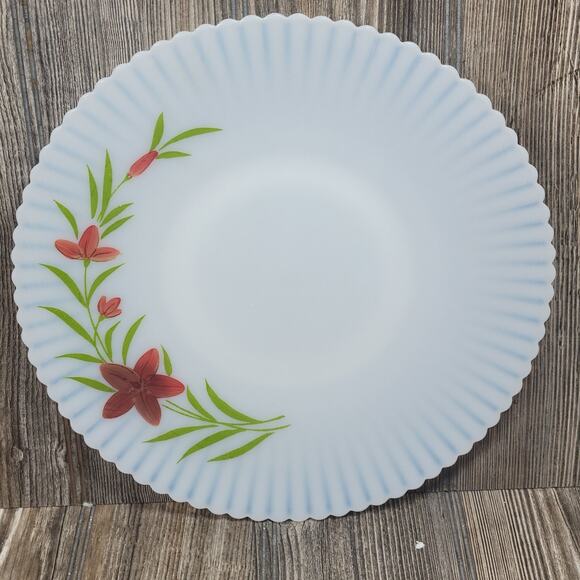 Vintage Cake Plate Petalware Florette MacBeth Evans - Picture 2 of 4